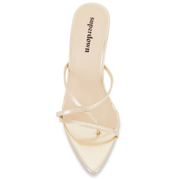 superdown Sofia Heel in Gold – EUC Size 8 - Picture 8 of 8